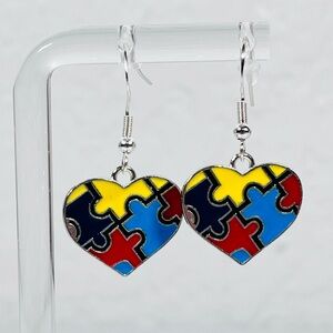 Autism Heart Earrings